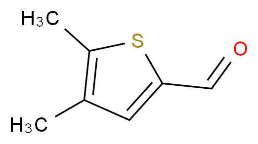 4,5-dimethylthiophene-2-carbaldehyde_分子结构_CAS_5928-48-3