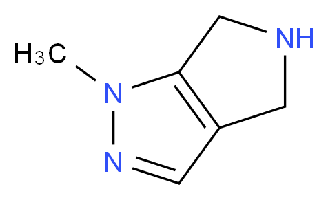 1-methyl-1H,4H,5H,6H-pyrrolo[3,4-c]pyrazole_分子结构_CAS_762233-62-5