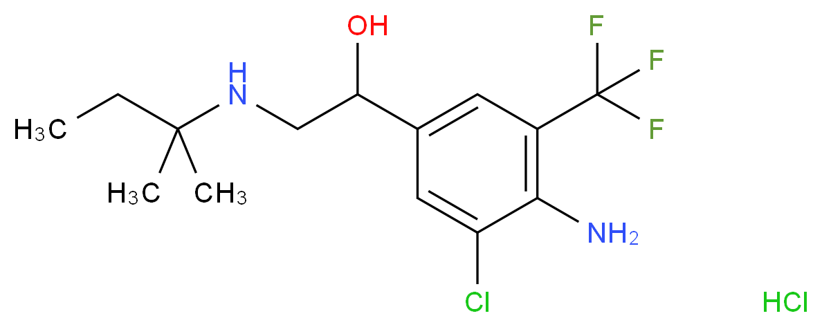 Mapenterol Hydrochloride_分子结构_CAS_54238-51-6)