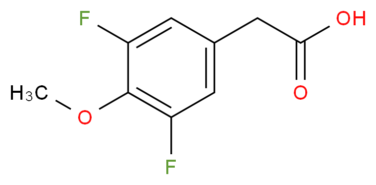 2-(3,5-difluoro-4-methoxyphenyl)acetic acid_分子结构_CAS_886498-74-4
