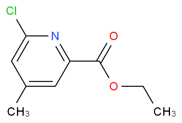 ethyl 6-chloro-4-methylpyridine-2-carboxylate_分子结构_CAS_1122090-50-9