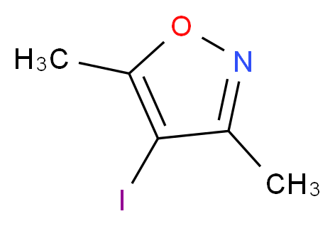 3,5-Dimethyl-4-iodoisoxazole_分子结构_CAS_10557-85-4)