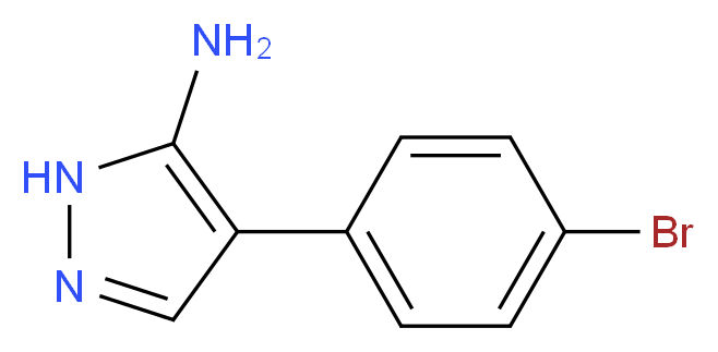 5-氨基-4-(4-溴苯基)吡唑_分子结构_CAS_57999-08-3)
