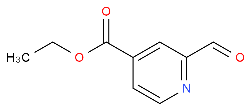 Ethyl 2-formylisonicotinate_分子结构_CAS_21908-08-7)