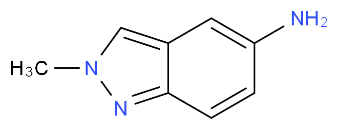 2-methyl-2H-indazol-5-amine_分子结构_CAS_60518-59-4