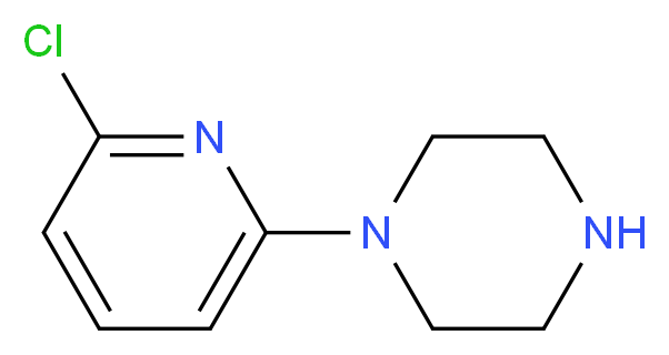 1-(6-CHLORO-PYRIDIN-2-YL)-PIPERAZINE_分子结构_CAS_87394-54-5)
