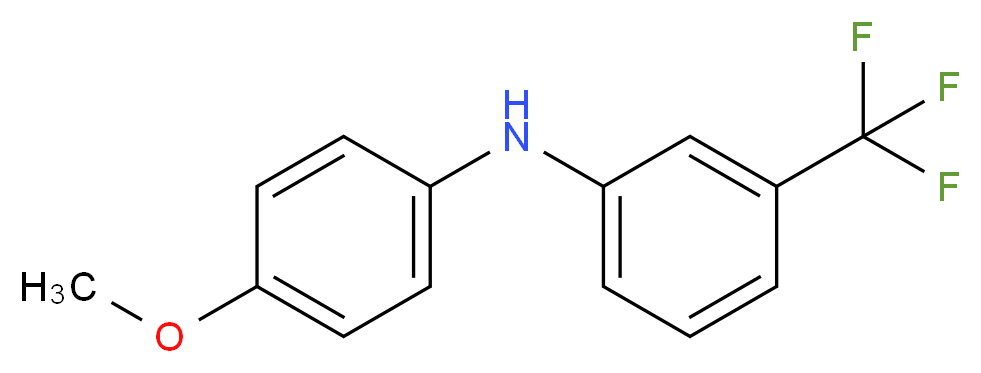 4-methoxy-N-[3-(trifluoromethyl)phenyl]aniline_分子结构_CAS_1494-26-4