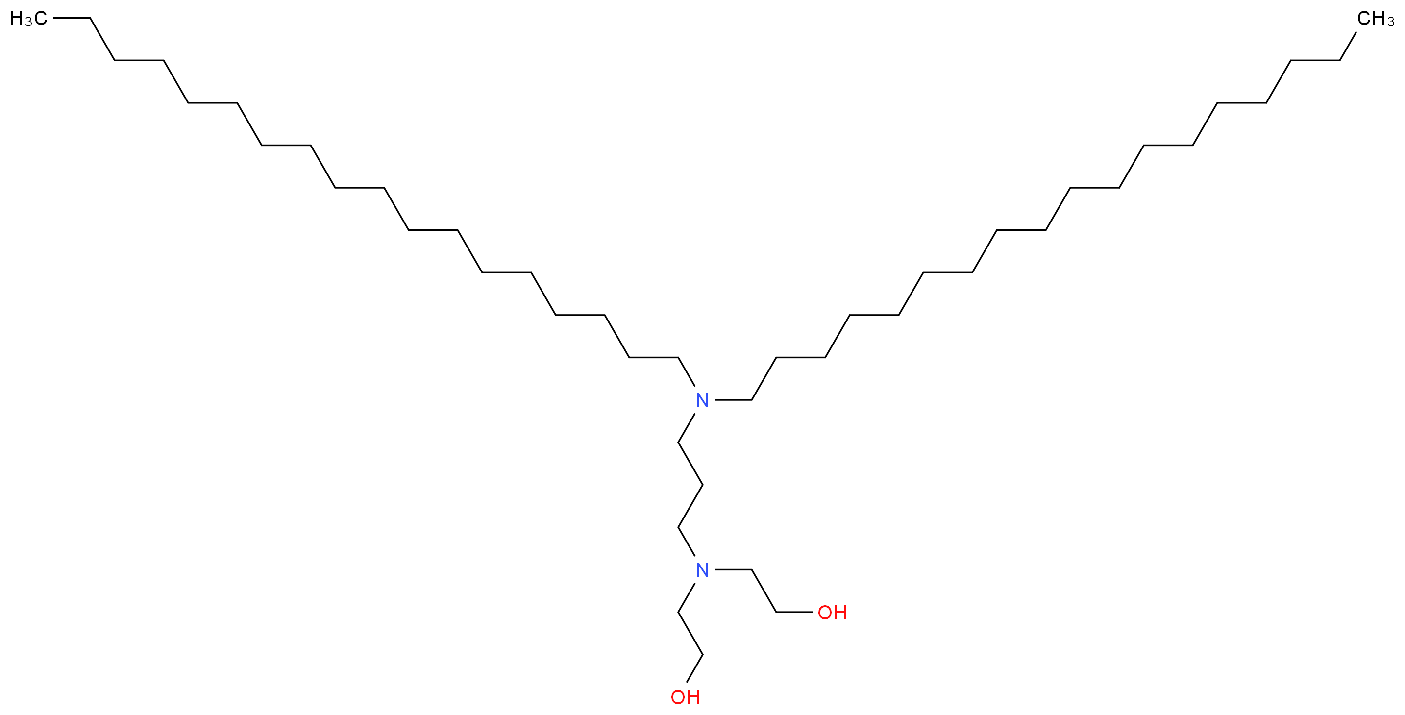 2-{[3-(dioctadecylamino)propyl](2-hydroxyethyl)amino}ethan-1-ol_分子结构_CAS_35607-20-6