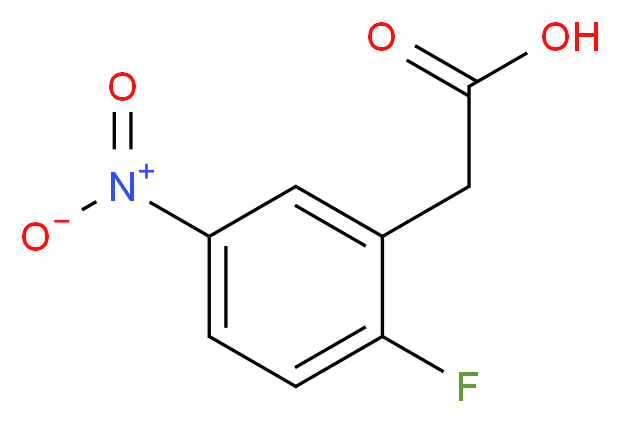 2-(2-fluoro-5-nitrophenyl)acetic acid_分子结构_CAS_195609-18-8