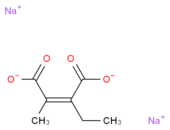 (Z)-2-Ethyl-3-methylmaleic Acid Disodium Salt_分子结构_CAS_929555-91-9)