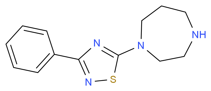 1-(3-phenyl-1,2,4-thiadiazol-5-yl)-1,4-diazepane_分子结构_CAS_306934-71-4