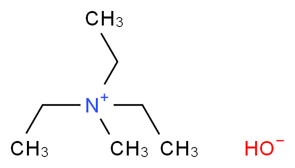 三乙基甲基氢氧化铵 溶液_分子结构_CAS_109334-81-8)