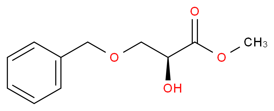 (S)-3-Benzyloxy-2-hydroxy-propionic acid methyl ester_分子结构_CAS_127744-28-9)