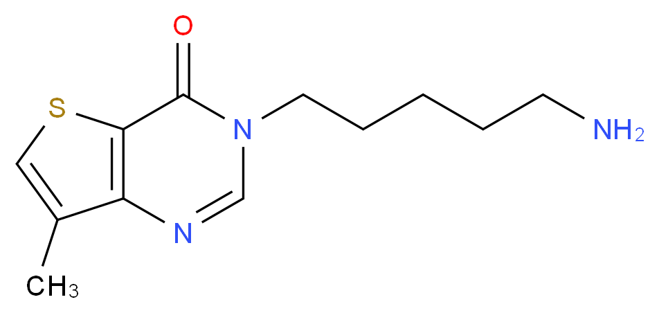 3-(5-aminopentyl)-7-methylthieno[3,2-d]pyrimidin-4(3H)-one_分子结构_CAS_)