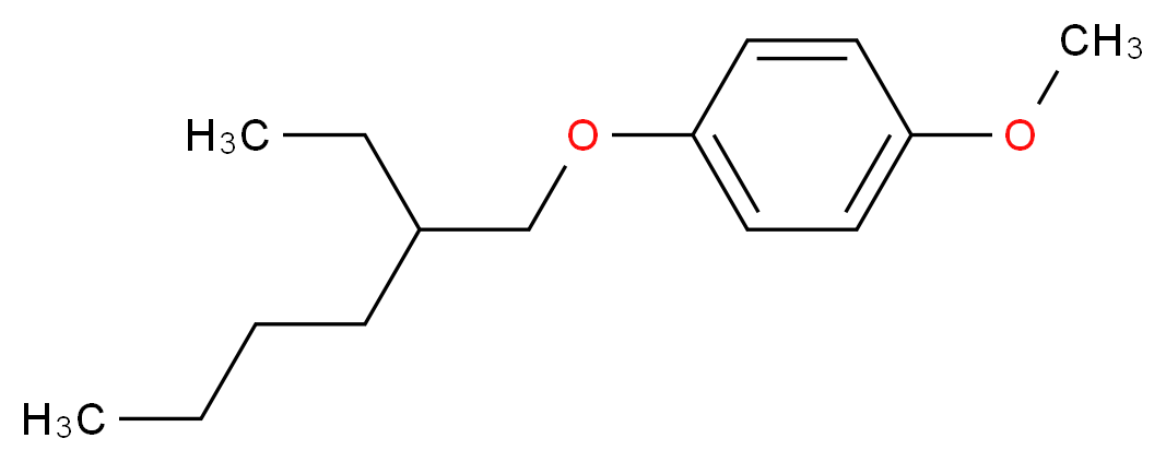 1-[(2-乙基己基)氧]-4-甲氧基苯_分子结构_CAS_146370-51-6)