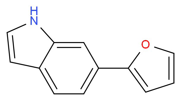 6-FURAN-2-YL-1H-INDOLE_分子结构_CAS_885273-35-8)