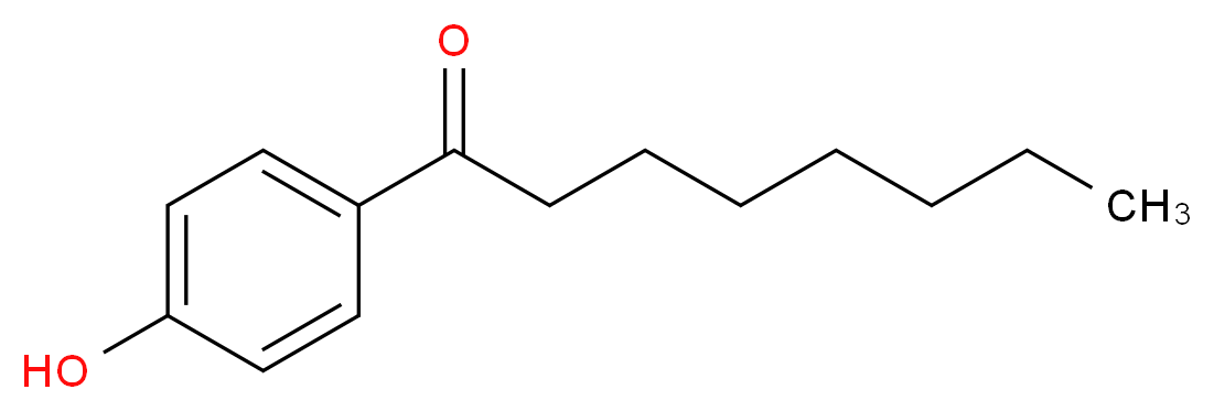 1-(4-hydroxyphenyl)octan-1-one_分子结构_CAS_2589-73-3