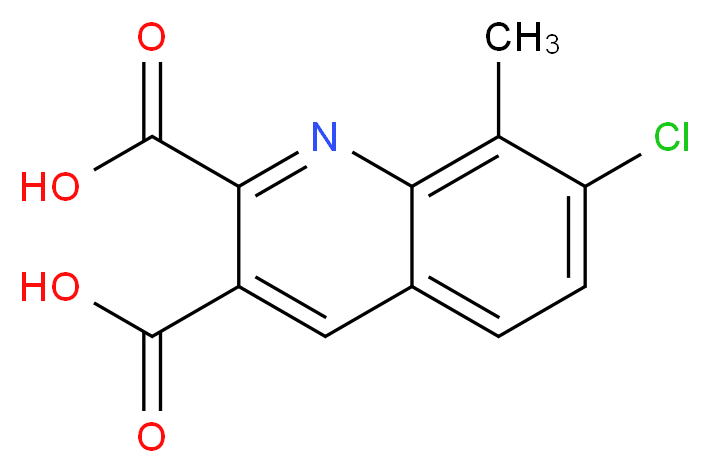 7-CHLORO-8-METHYLQUINOLINE-2,3-DICARBOXYLIC ACID_分子结构_CAS_948290-40-2)