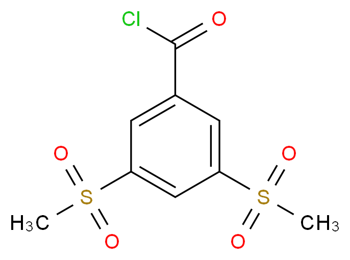 3,5-Bis(methylsulphonyl)benzoyl chloride_分子结构_CAS_)