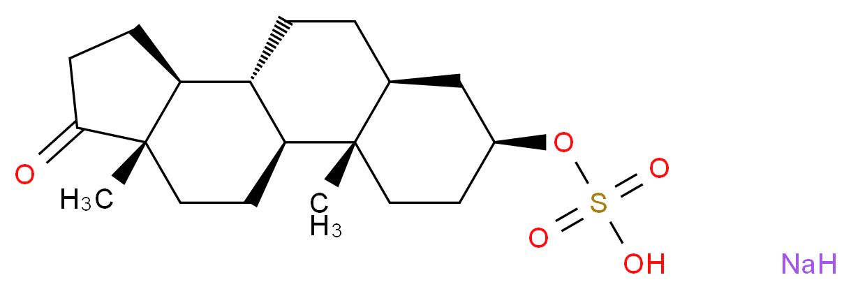 [(1S,2S,5S,7S,10R,11S,15S)-2,15-dimethyl-14-oxotetracyclo[8.7.0.0<sup>2</sup>,<sup>7</sup>.0<sup>1</sup><sup>1</sup>,<sup>1</sup><sup>5</sup>]heptadecan-5-yl]oxidanesulfonic acid sodium_分子结构_CAS_22229-22-7