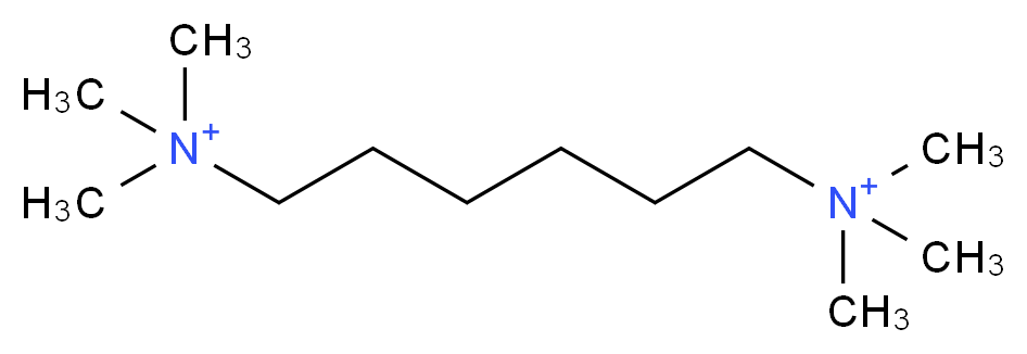 trimethyl[6-(trimethylazaniumyl)hexyl]azanium_分子结构_CAS_60-26-4