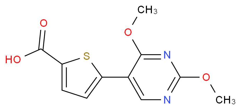 5-(2,4-dimethoxypyrimidin-5-yl)thiophene-2-carboxylic acid_分子结构_CAS_)