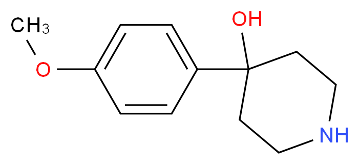 4-(4-methoxyphenyl)piperidin-4-ol_分子结构_CAS_50329-87-8
