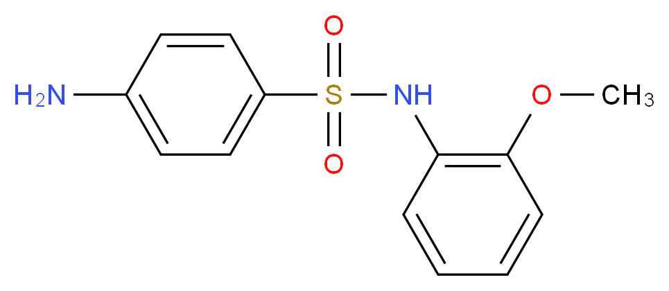 4-Amino-N-(2-methoxy-phenyl)-benzenesulfonamide_分子结构_CAS_19837-84-4)