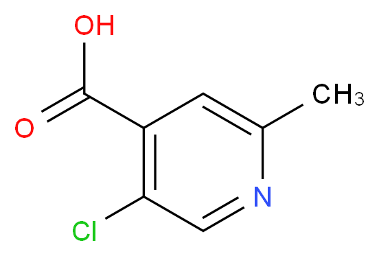 5-chloro-2-methylpyridine-4-carboxylic acid_分子结构_CAS_1060810-03-8