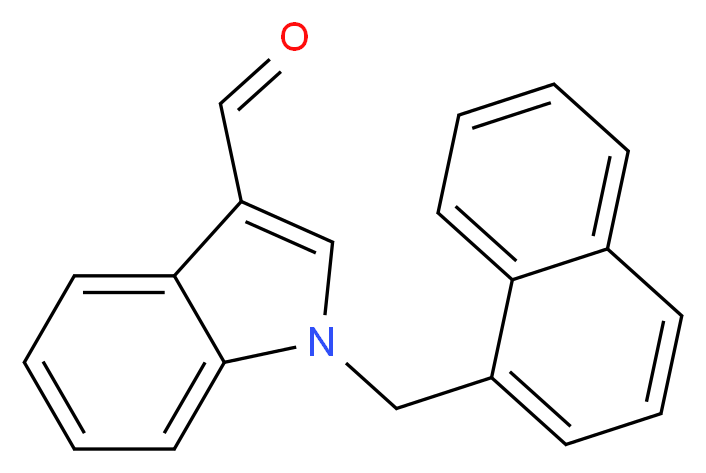 1-(1-naphthylmethyl)-1H-indole-3-carbaldehyde_分子结构_CAS_151409-77-7)