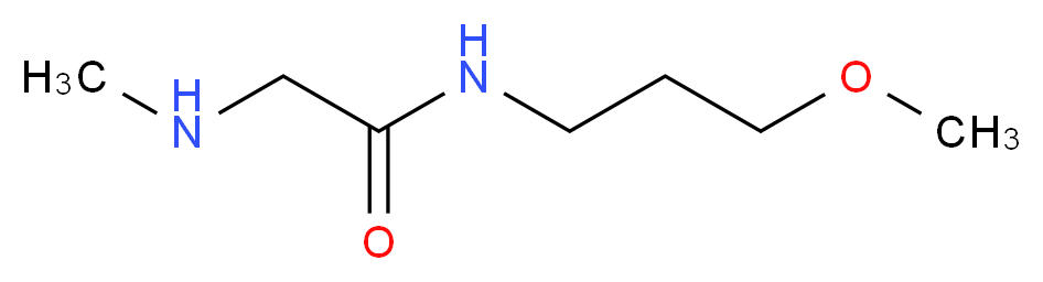 N-(3-Methoxypropyl)-2-(methylamino)acetamide_分子结构_CAS_)