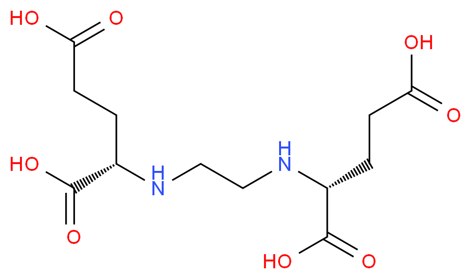 (2S)-2-[(2-{[(1R)-1,3-dicarboxypropyl]amino}ethyl)amino]pentanedioic acid_分子结构_CAS_34747-66-5