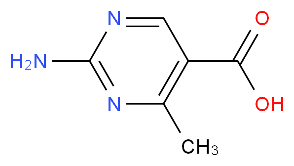 2-amino-4-methylpyrimidine-5-carboxylic acid_分子结构_CAS_769-51-7