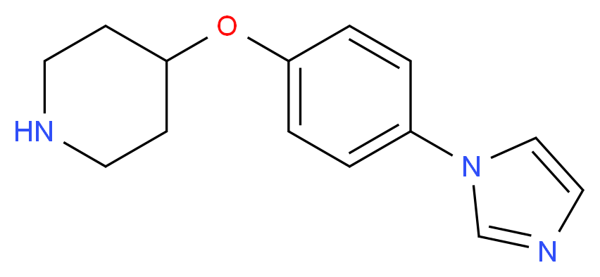 4-(4-IMIDAZOL-1-YL-PHENOXY)-PIPERIDINE_分子结构_CAS_397277-13-3)