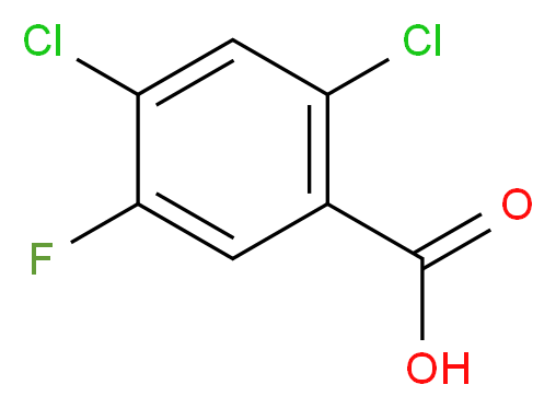 2,4-二氯-5-氟苯甲酸_分子结构_CAS_86522-89-6)