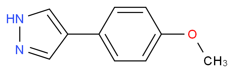 4-(4-METHOXYPHENYL)-1H-PYRAZOLE_分子结构_CAS_)