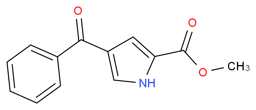 methyl 4-benzoyl-1H-pyrrole-2-carboxylate_分子结构_CAS_34628-36-9