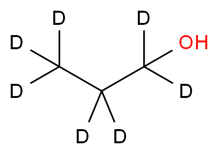 (<sup>2</sup>H<sub>7</sub>)propan-1-ol_分子结构_CAS_102910-31-6