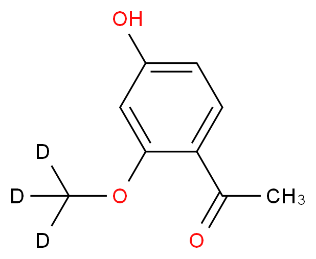 1-[4-hydroxy-2-(<sup>2</sup>H<sub>3</sub>)methoxyphenyl]ethan-1-one_分子结构_CAS_80404-23-5
