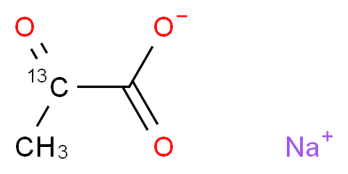 Pyruvic Acid-2-13C Sodium Salt _分子结构_CAS_)