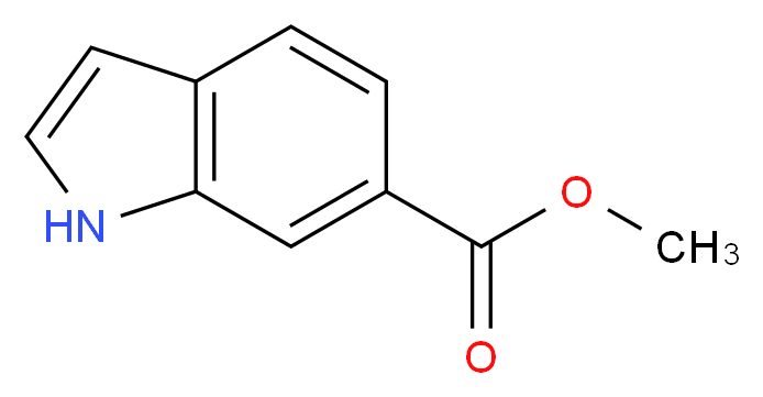 Methyl indole-6-carboxylate_分子结构_CAS_50820-65-0)