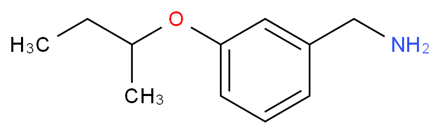 [3-(butan-2-yloxy)phenyl]methanamine_分子结构_CAS_37806-41-0