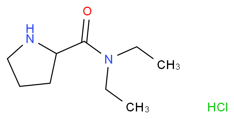 N,N-diethylpyrrolidine-2-carboxamide hydrochloride_分子结构_CAS_)