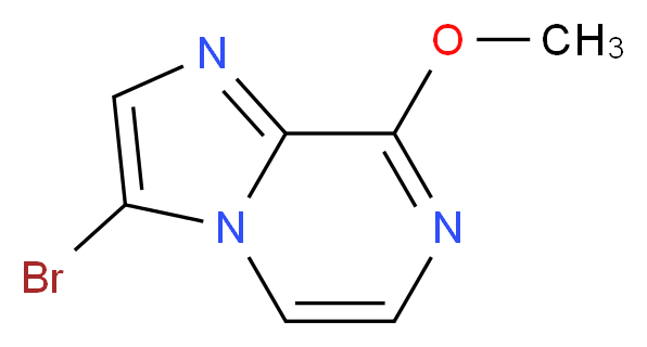 3-bromo-8-methoxyimidazo[1,2-a]pyrazine_分子结构_CAS_91775-62-1