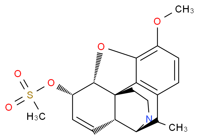 Codeine 6-Methanesulfonate_分子结构_CAS_22952-80-3)