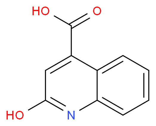 2-Hydroxyquinoline-4-carboxylic acid_分子结构_CAS_)