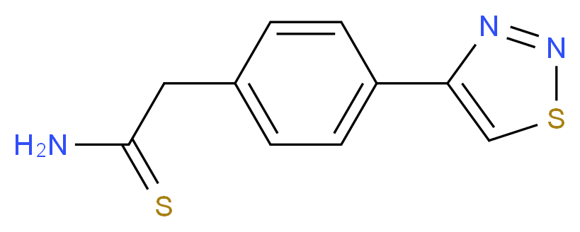 2-[4-(1,2,3-Thiadiazol-4-yl)phenyl]thioacetamide_分子结构_CAS_254429-83-9)