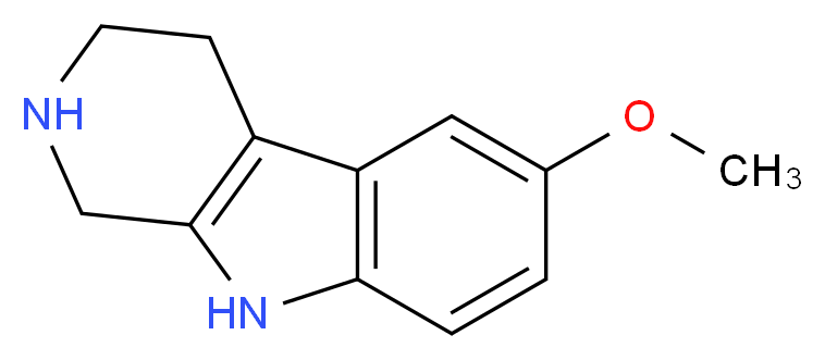 6-Methoxy-1,2,3,4-tetrahydro-9H-pyrido[3,4-b]indole_分子结构_CAS_20315-68-8)