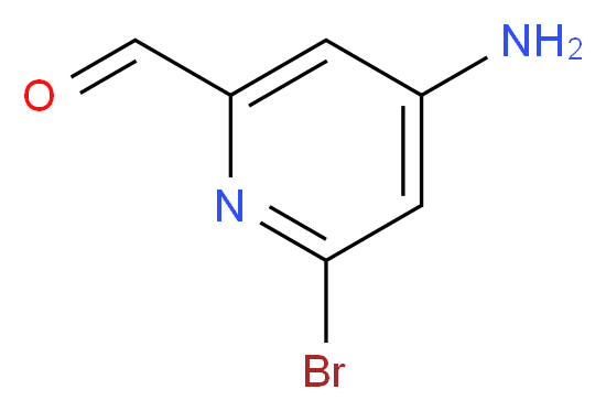 4-amino-6-bromopyridine-2-carbaldehyde_分子结构_CAS_1060809-66-6