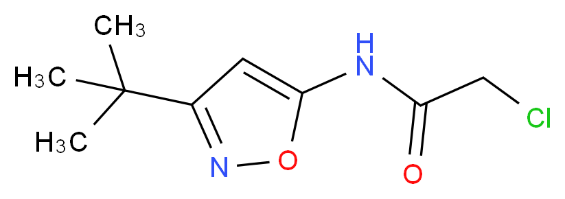 N-(3-tert-butylisoxazol-5-yl)-2-chloroacetamide_分子结构_CAS_)